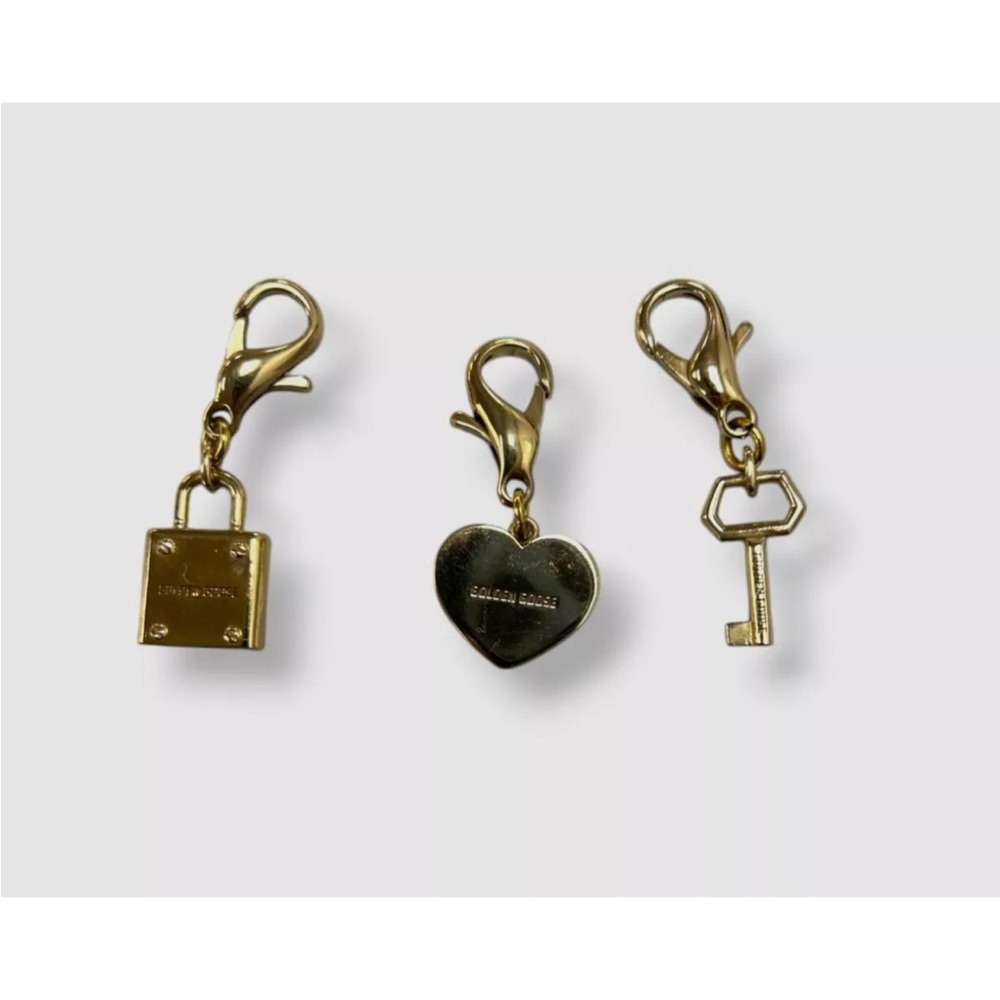 Golden Goose Women's Gold Love Charm Set of 3